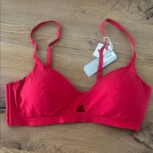 NWT Neiwai Red Pure Comfort Soft Modal Bra Convertible Large 38A/38AA Reg. $39